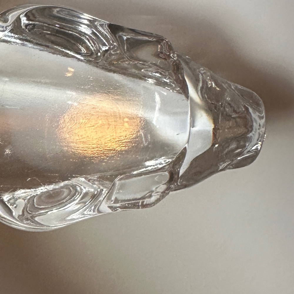 VTG Princess House Pets Bunny Rabbit Laying Down Lead Crystal Clear Glass Figure - Picture 3 of 9
